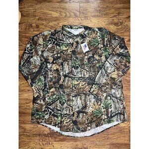 Vintage Clarkfield Outdoors Mens 5XL Camo Button Front Long Sleeve NEW USA